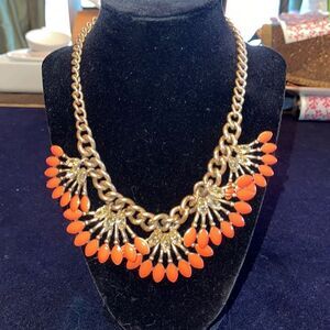 Stella and Dot enamel and rhinestone necklace.